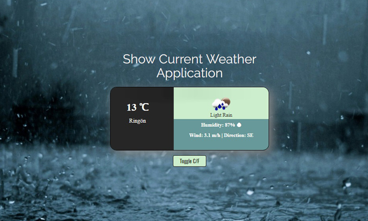 Show Local Weather Application